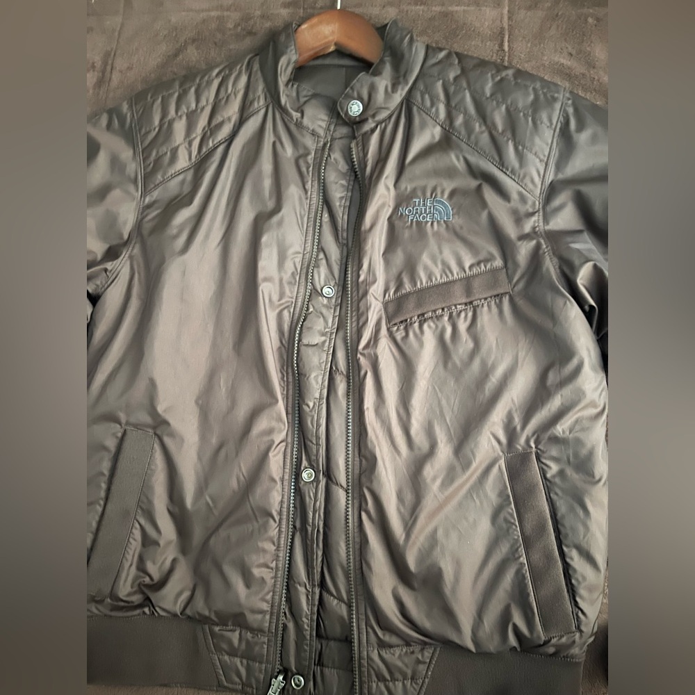 Rare North Face Reversible Cryptic Jacket Small F Medium Ripstop Chocolate Brown